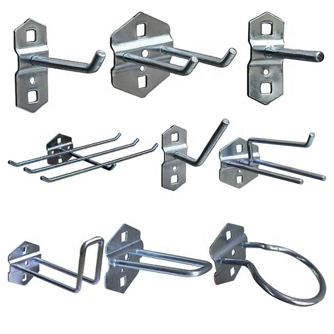 Tool hook, nail board hook set, display hook metal