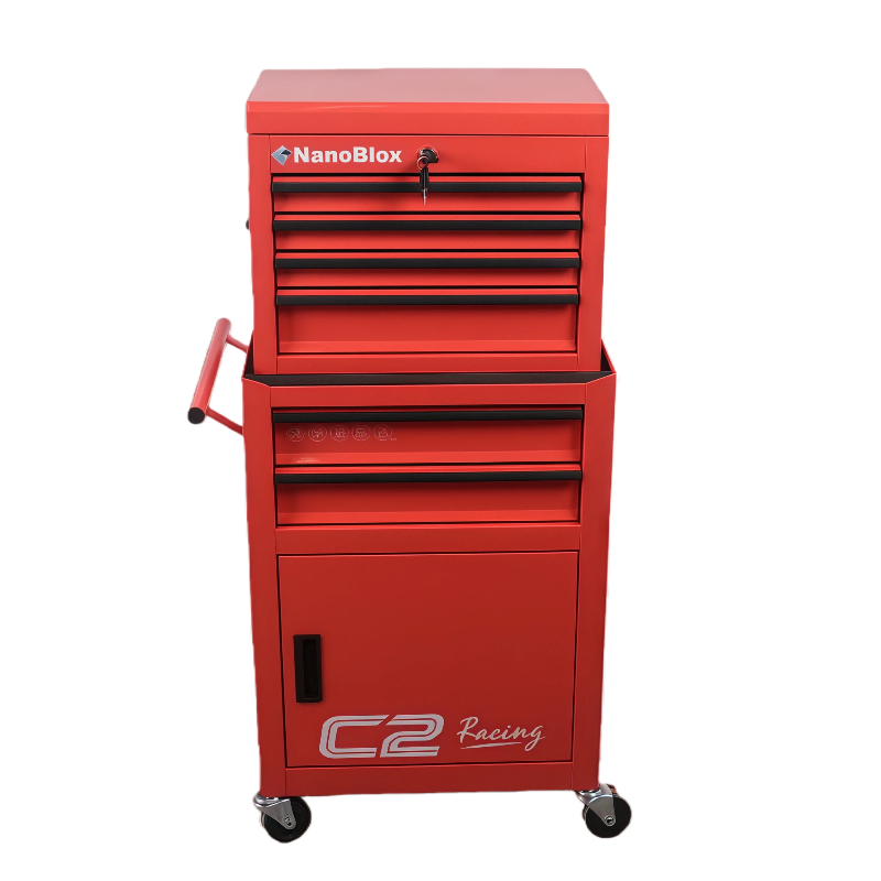 Nanoblox 9 Drawer Rolling Trolley Organizer Cart Utility Storage Tools Multi-Use