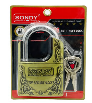 sondy golden vintage top security padlock