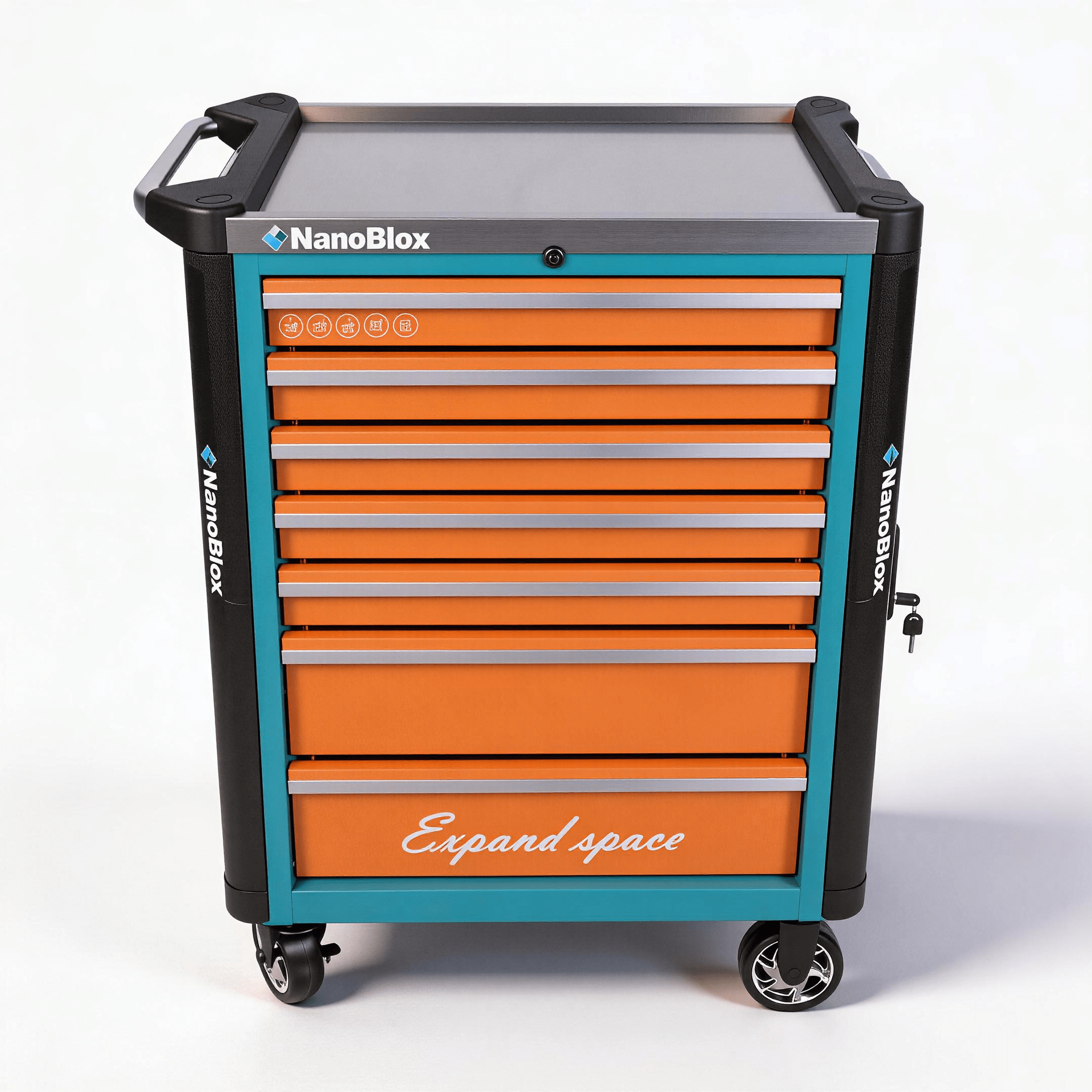 Garage work station Nanoblox Durable PRO Style 26 Drawers Tool Chest with Drawer Tool Cabinet