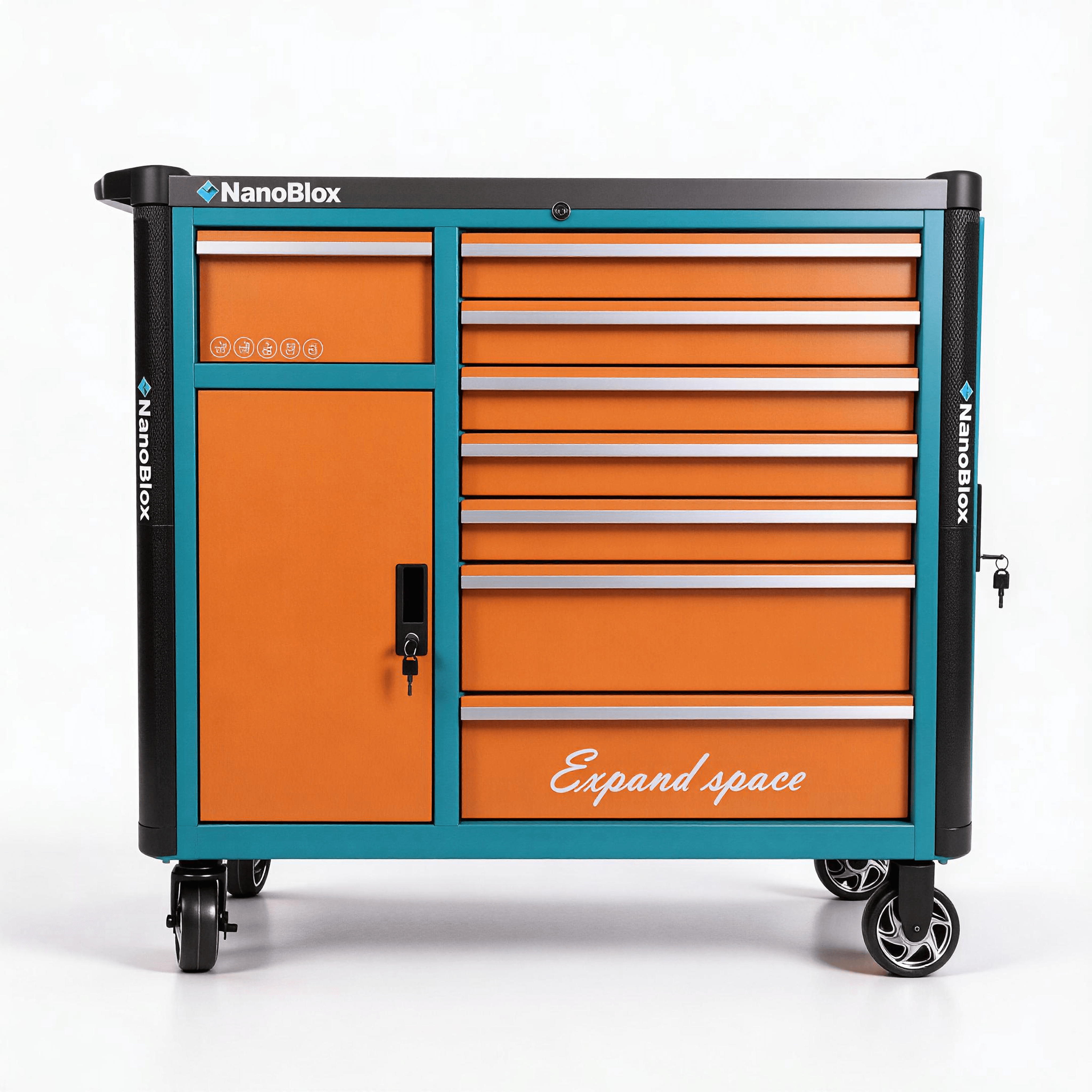 Garage work station Nanoblox Durable PRO Style 26 Drawers Tool Chest with Drawer Tool Cabinet