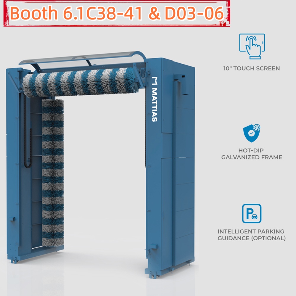 3 Brushes Rollover Bus Wash Machine Fully Automatic Bus Wash Equipment M-BS0300Y Bus Wash Machine