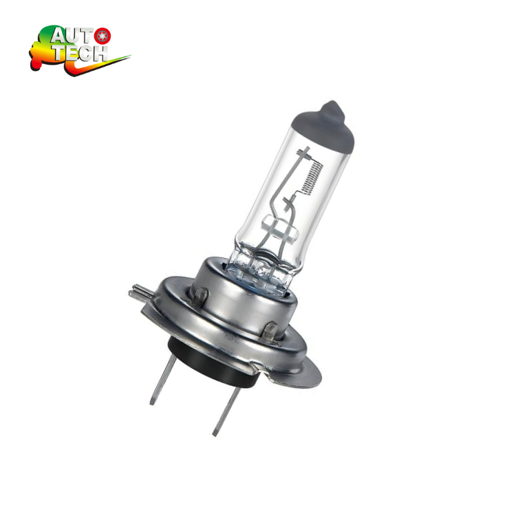 Autotech Car Halogen Bulb H7 12V 24V High Quality Quartz Glass Xenon Headlight Lamp with E-Mark DOT