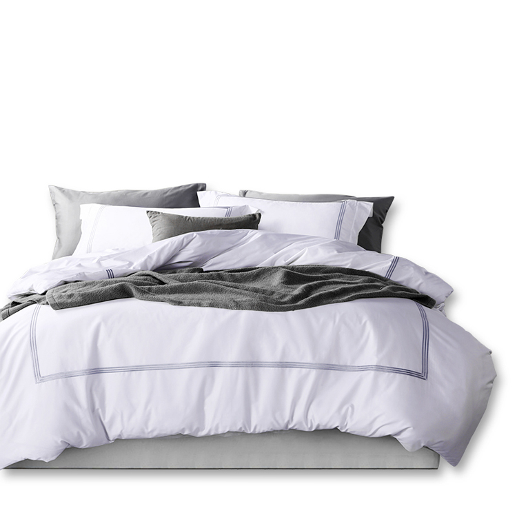 Grey Embroidered Bedding Set