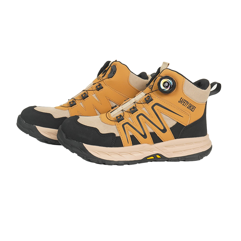 Mid top ankle protection, anti smashing and anti piercing safety shoes