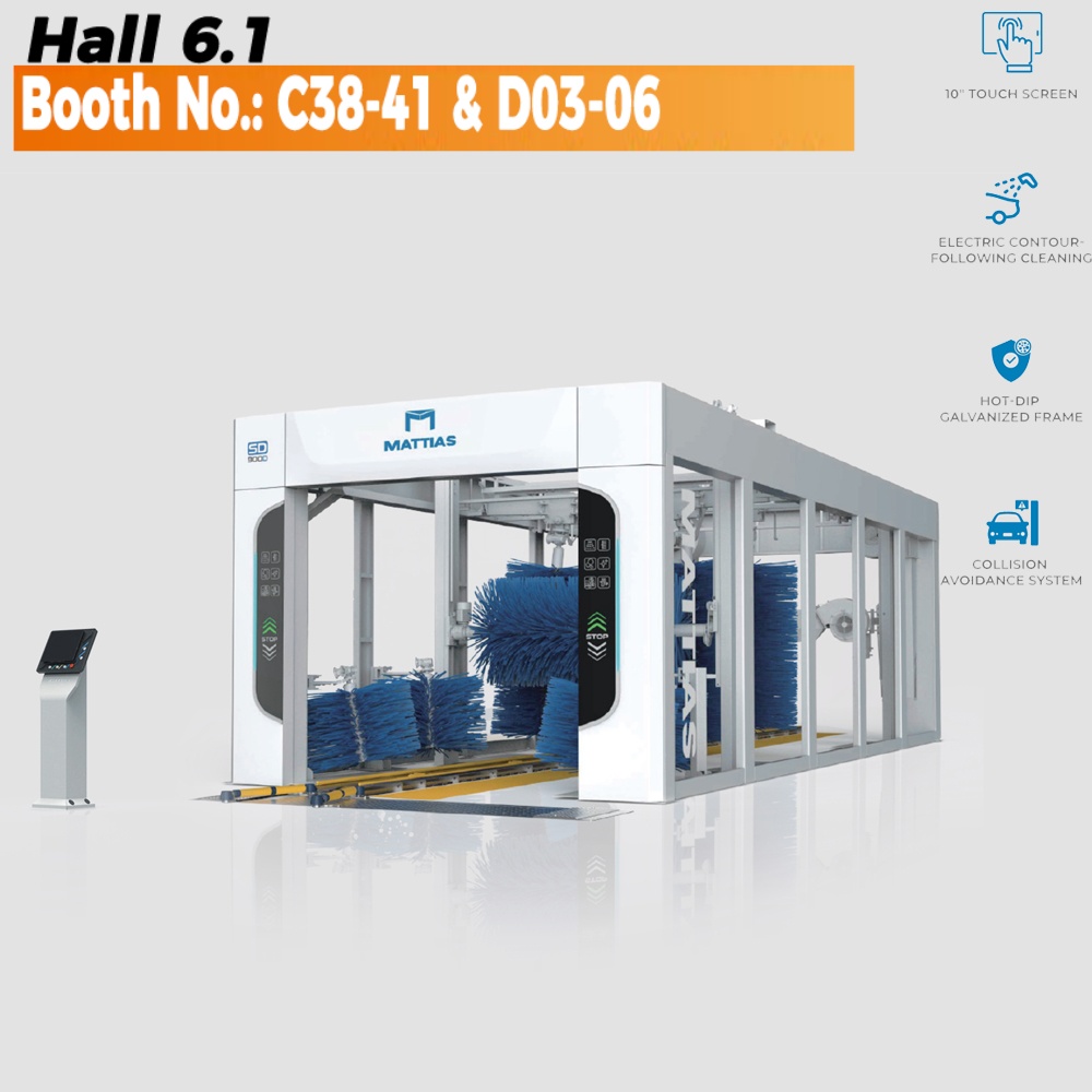 Fully Automatic Rollover Car Wash Machine M-SD0900D 9-Brush Tunnel Car Wash Machine for Cars, SUVs