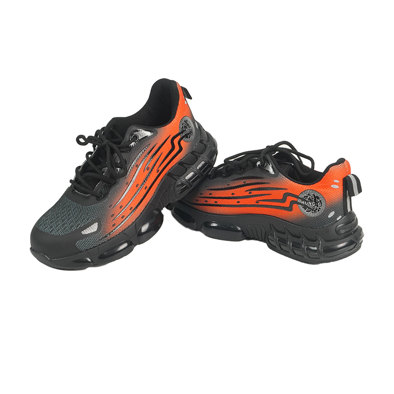 Anti smashing and puncture work shoes with cushioned soles