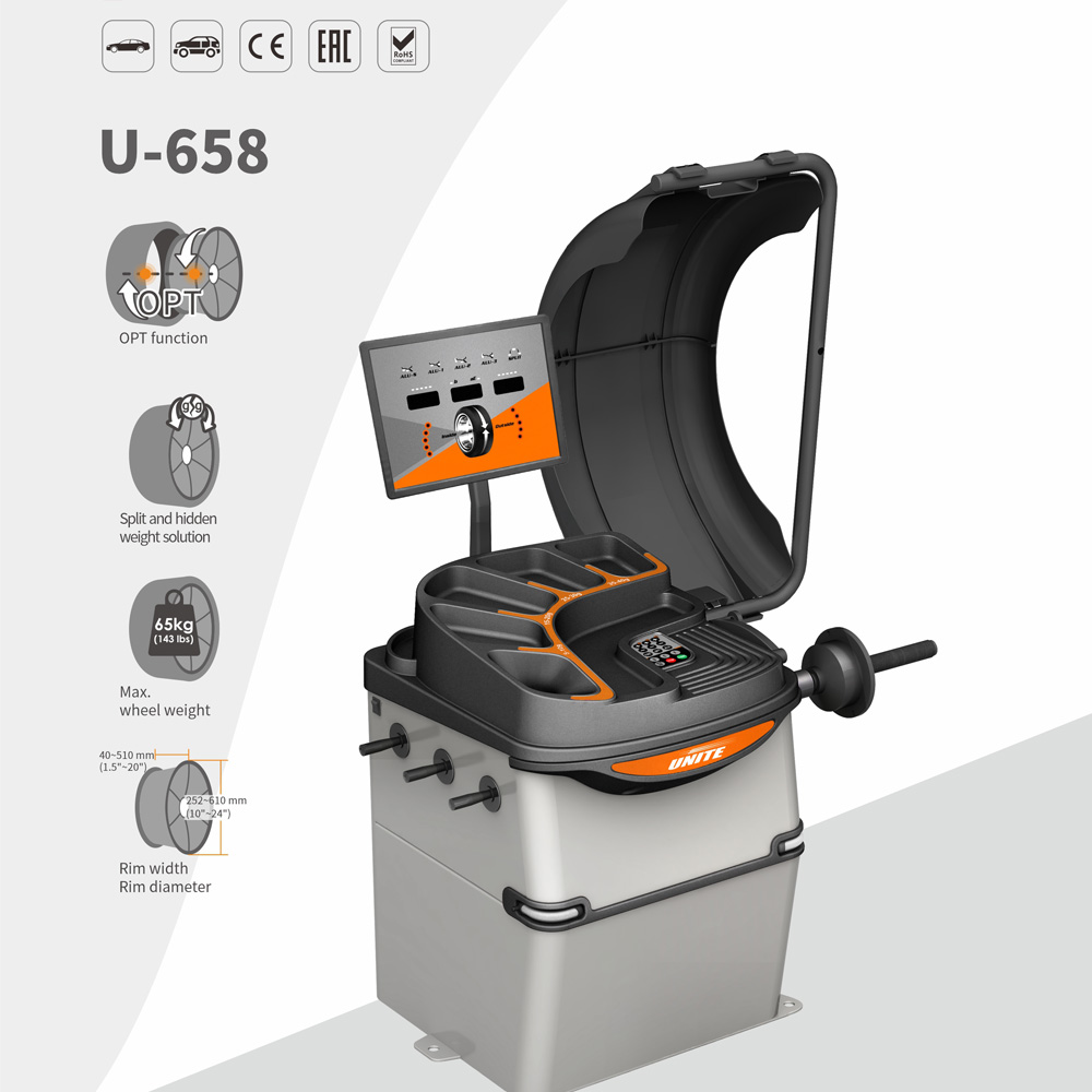 U-658 Wheel Balancer Machine for Car Tire Balancer With VOPT Function