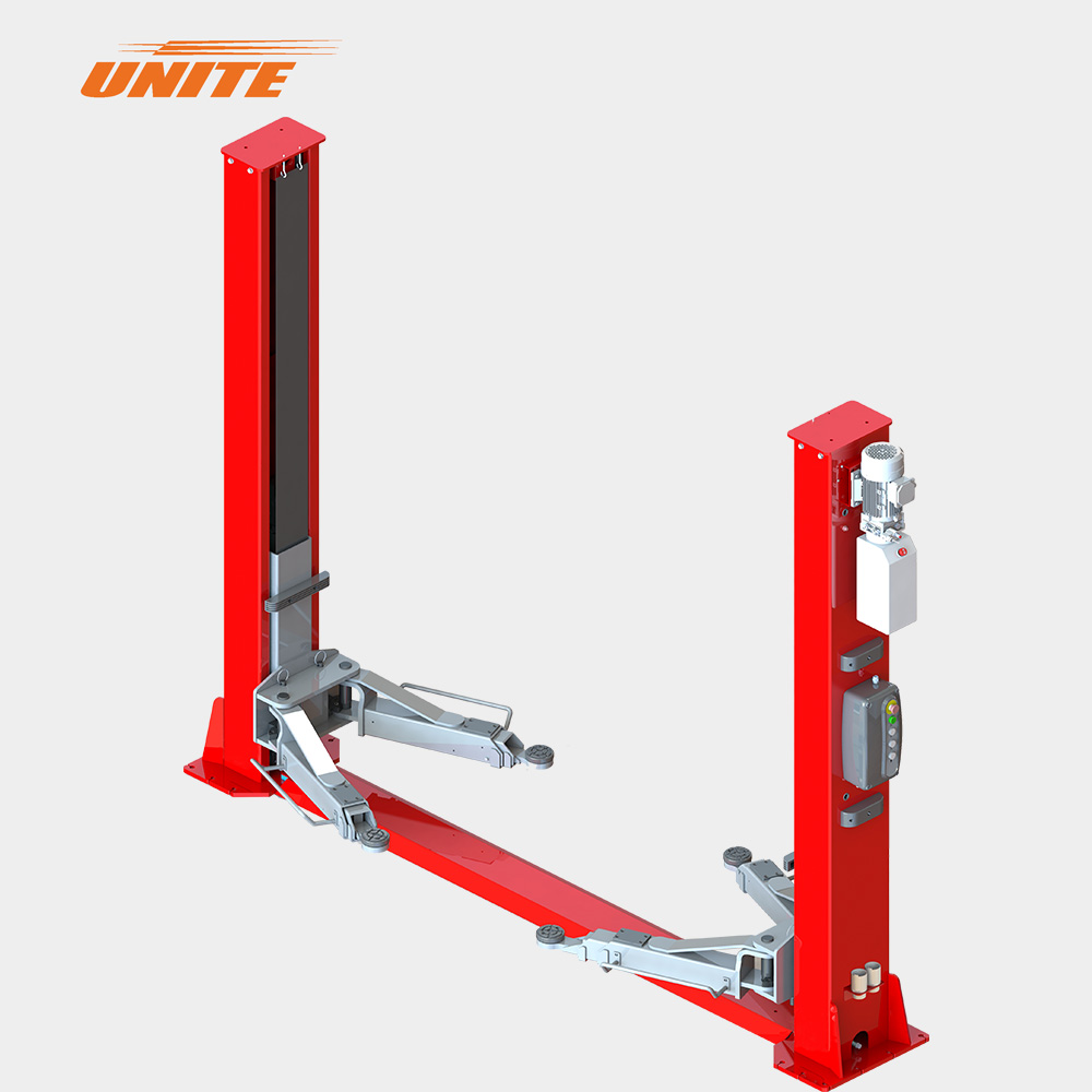 U-T50E 5-Ton Floor Cover Plate Two Post Vehicle Lift with Electric Lock Release Hydraulic Car Lift