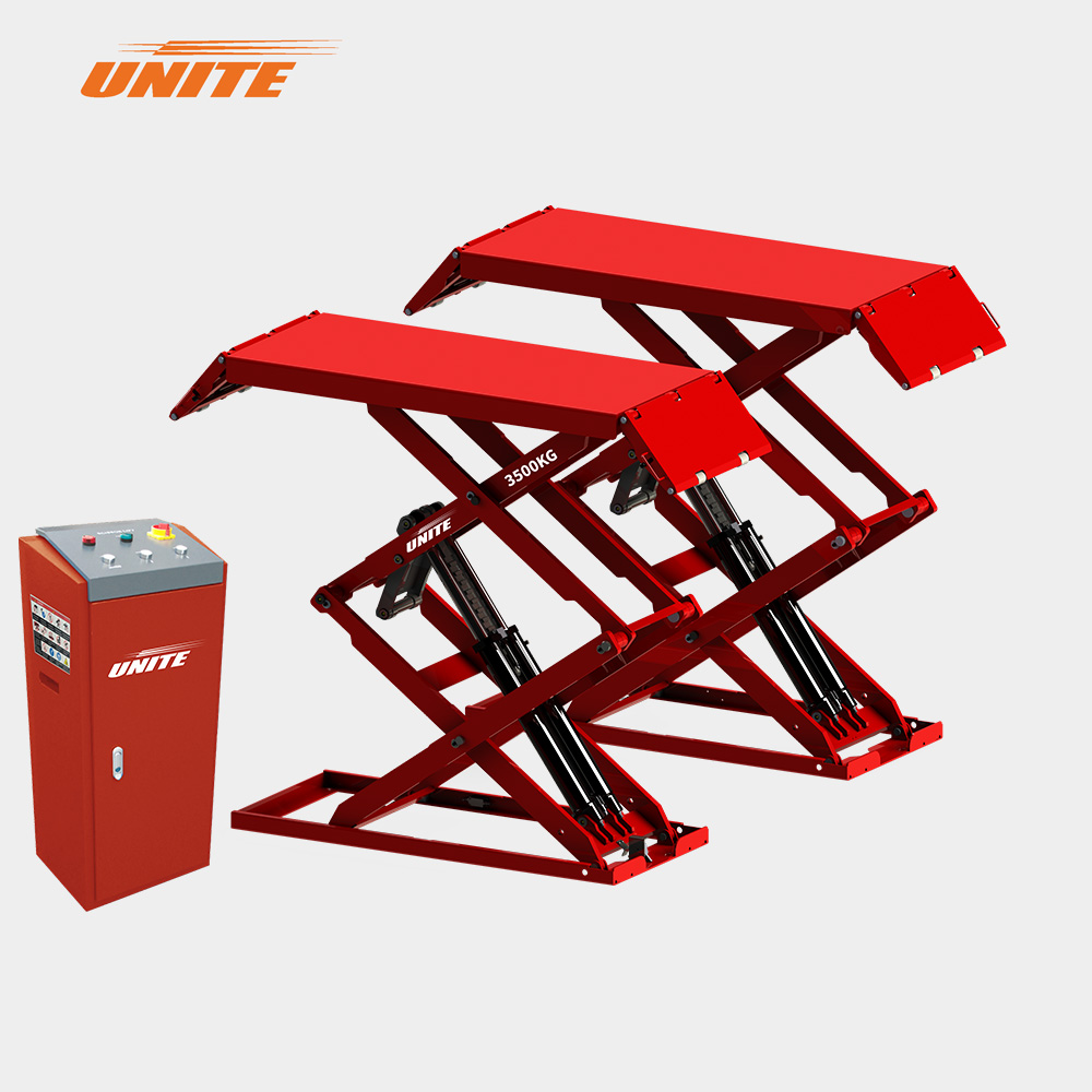 Scissor Car Lift U-B35Y No-Pit Scissor Lift with Adjustable Platform for Long Wheelbase Vehicles