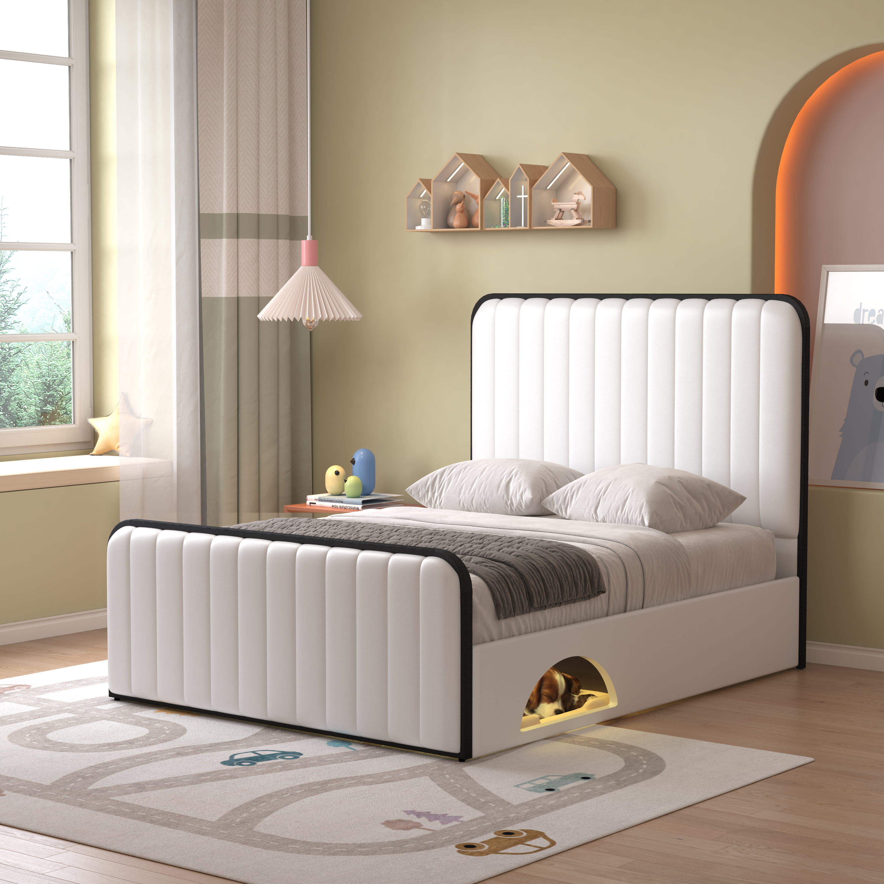 Vertical Stripe Soft Pack Pet Bed
