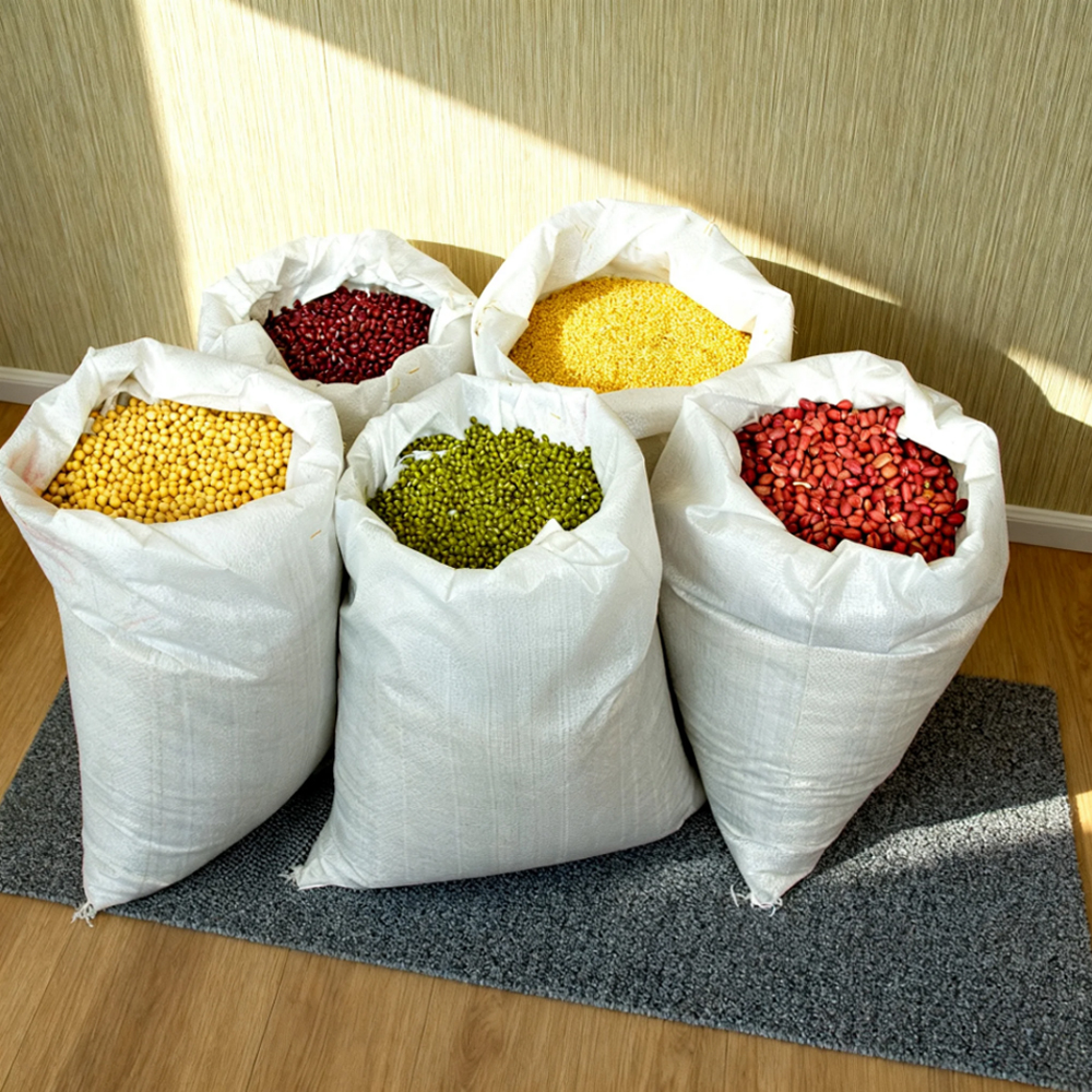 100kg 70kg 50kg Hot sale black pp woven bags packing for grain, rice, corn in Peru market