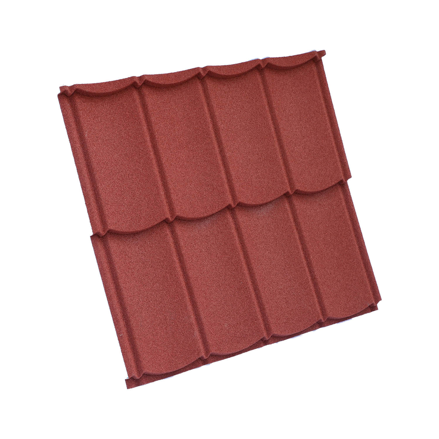 Bond stone coated metal roof tiles