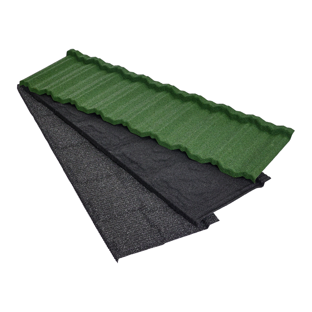 Stone coate metal roof tiles