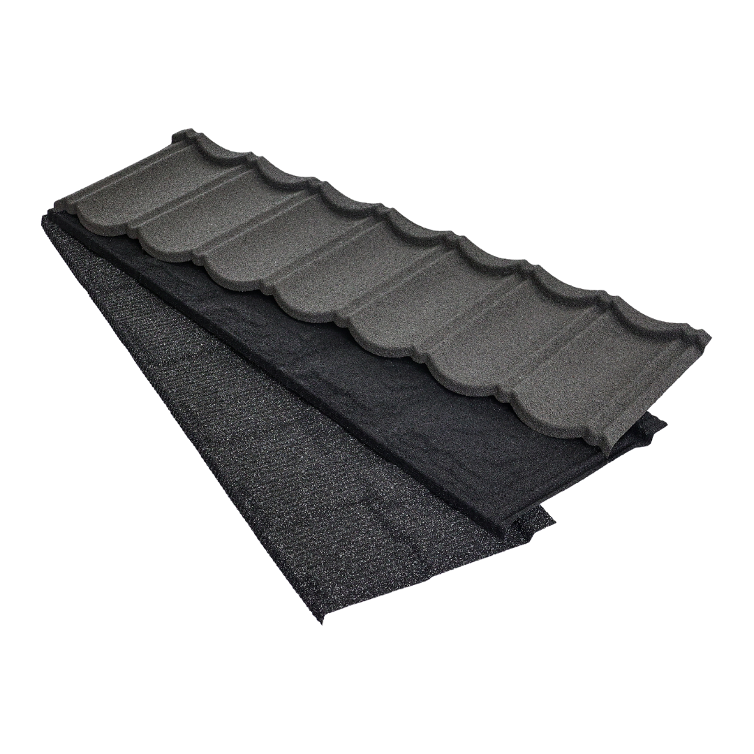 Bond stone coated metal roof tiles