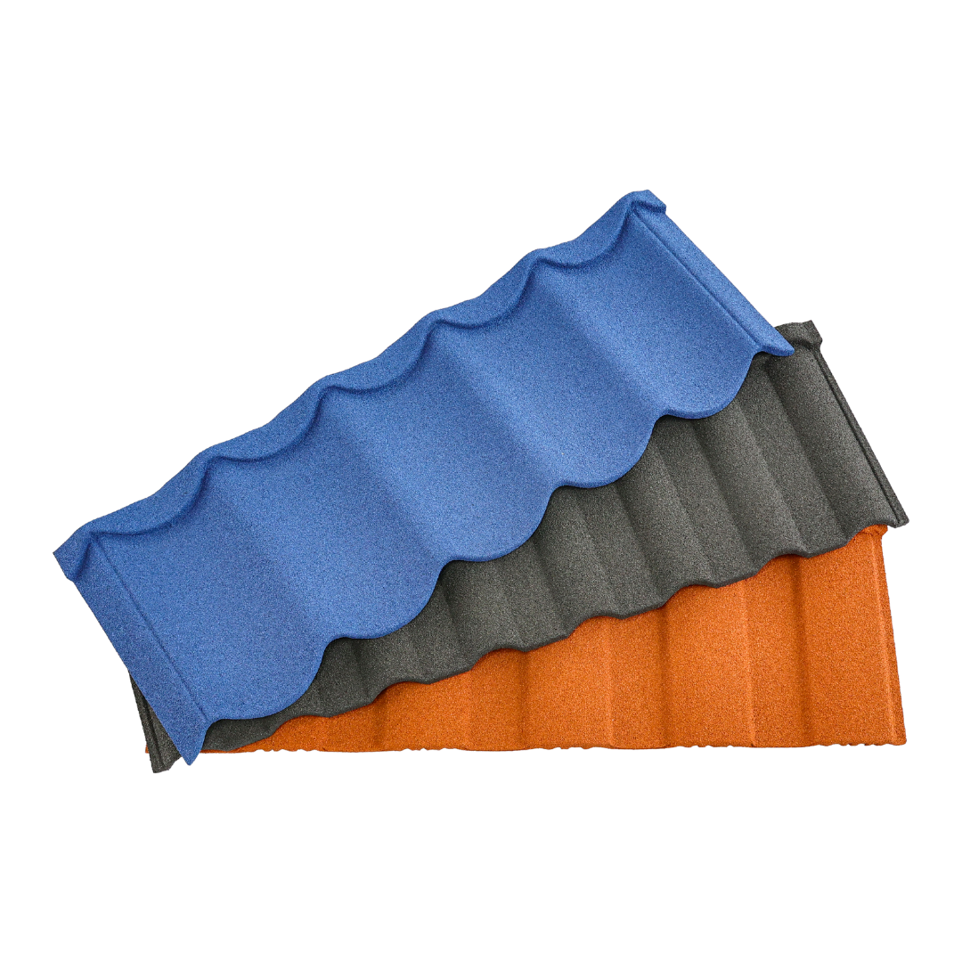 Bond stone coated metal roof tiles