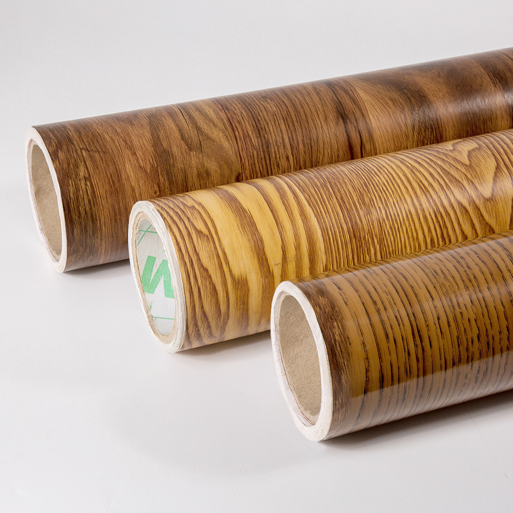 Wooden pvc self adhesive foil