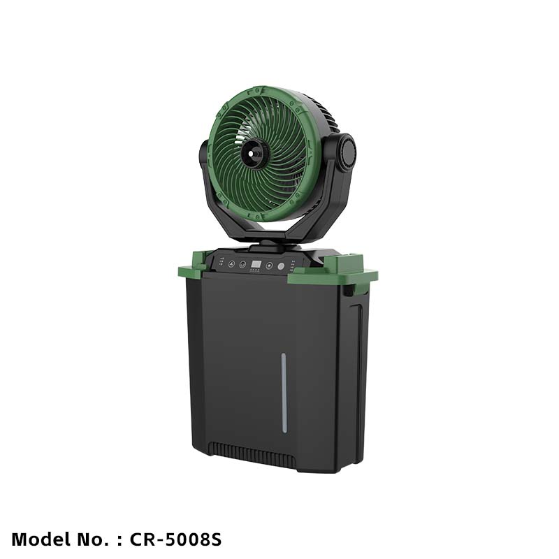 rechargeable water-spray fan