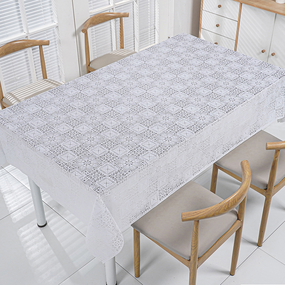 pvc lace table cloth