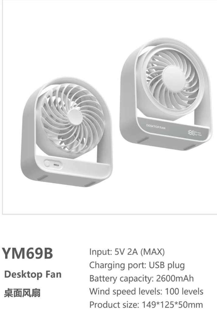 Desktop fan
