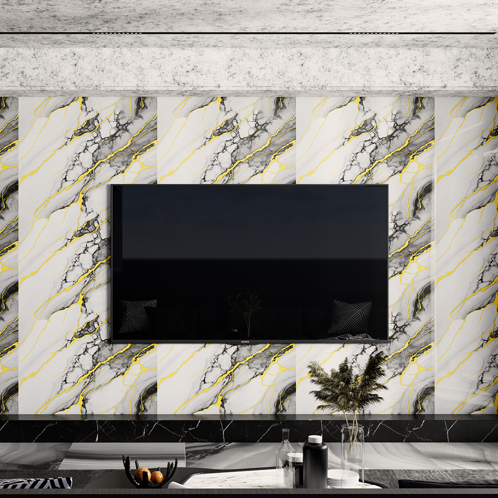 Glossy gold wall decoration sticker
