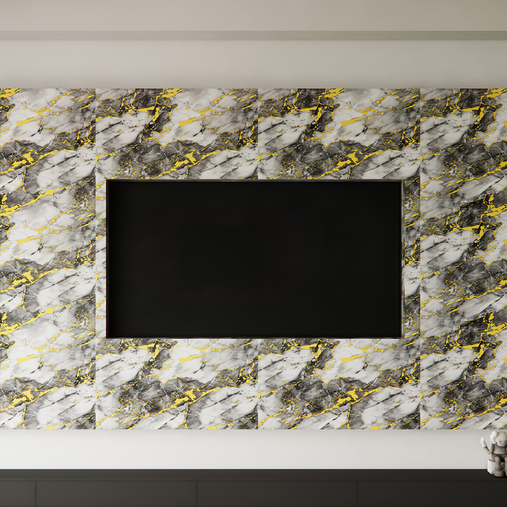 Glossy gold wall decoration sticker