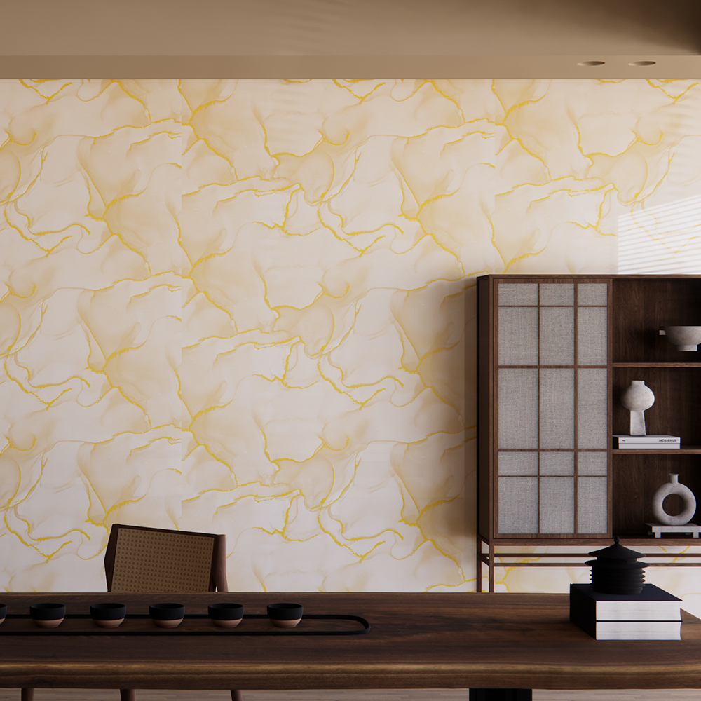 Glossy gold wall decoration sticker