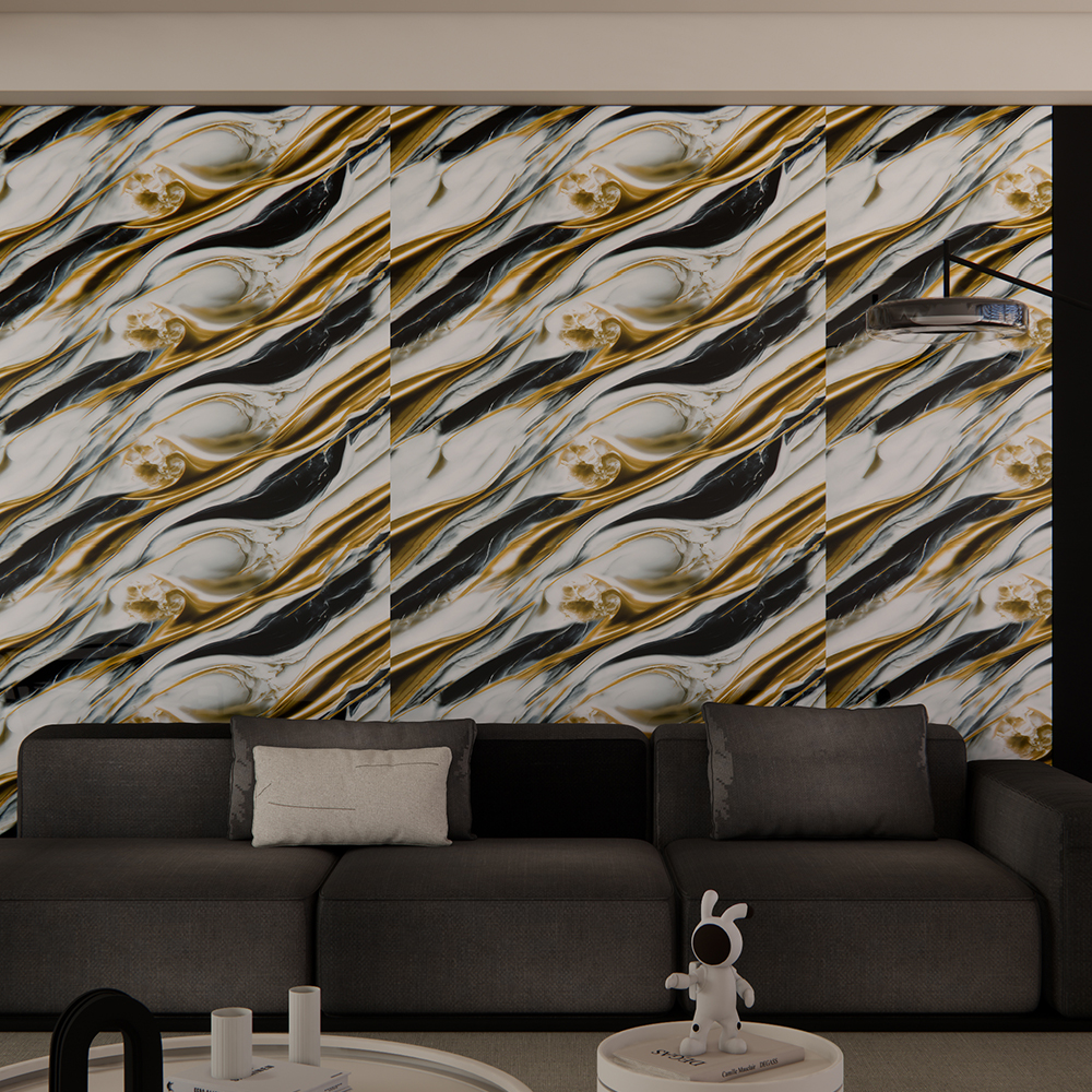 Glossy gold wall decoration sticker