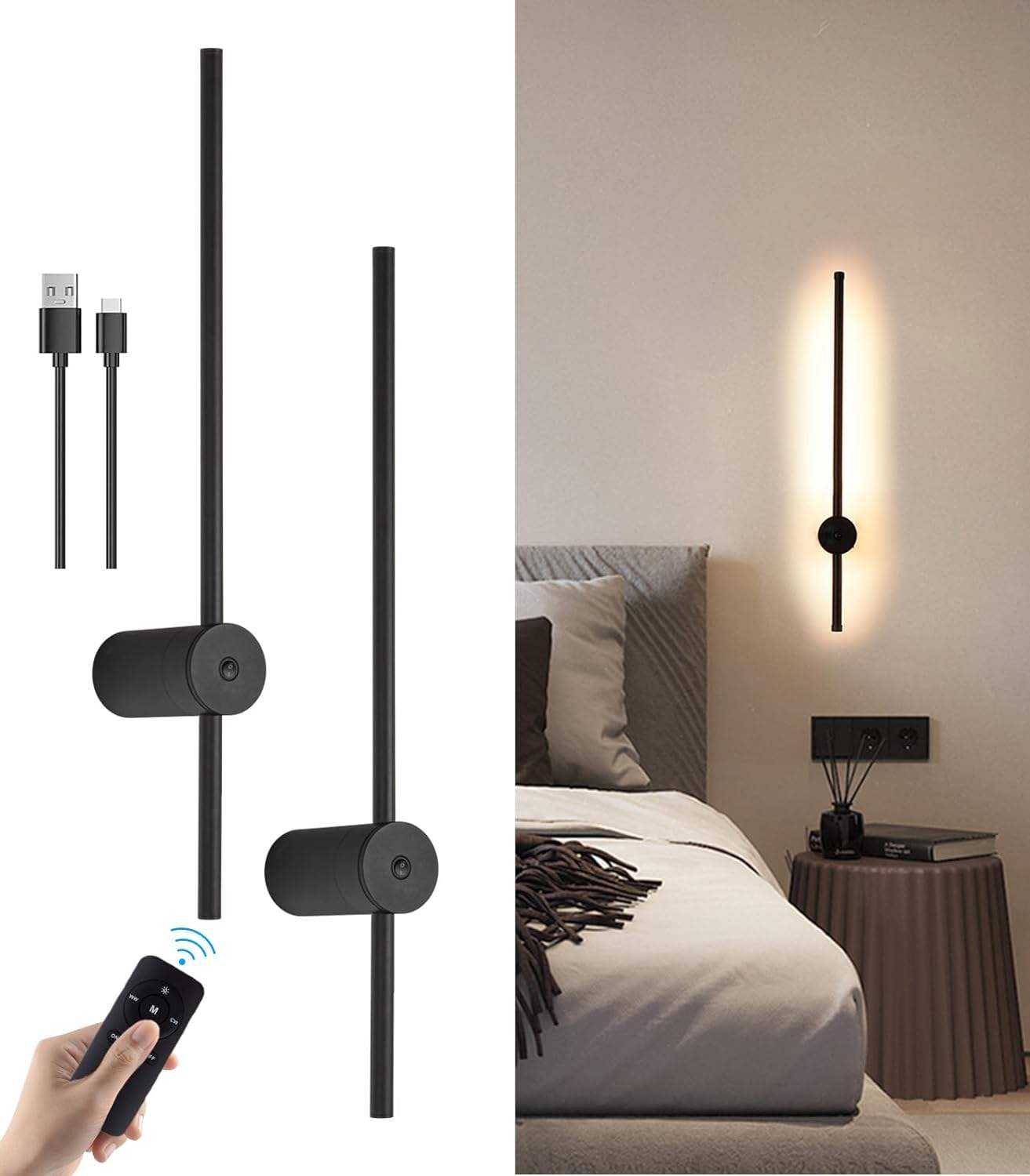 JianBian Long Strip Rechargeable Wall Lamp