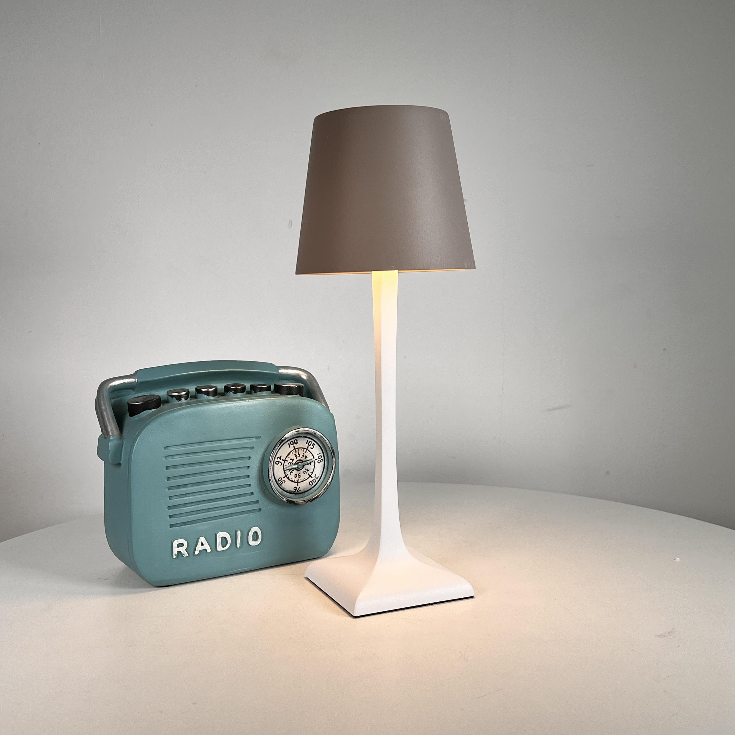 JianBian Round Head Integrated Base Lamp
