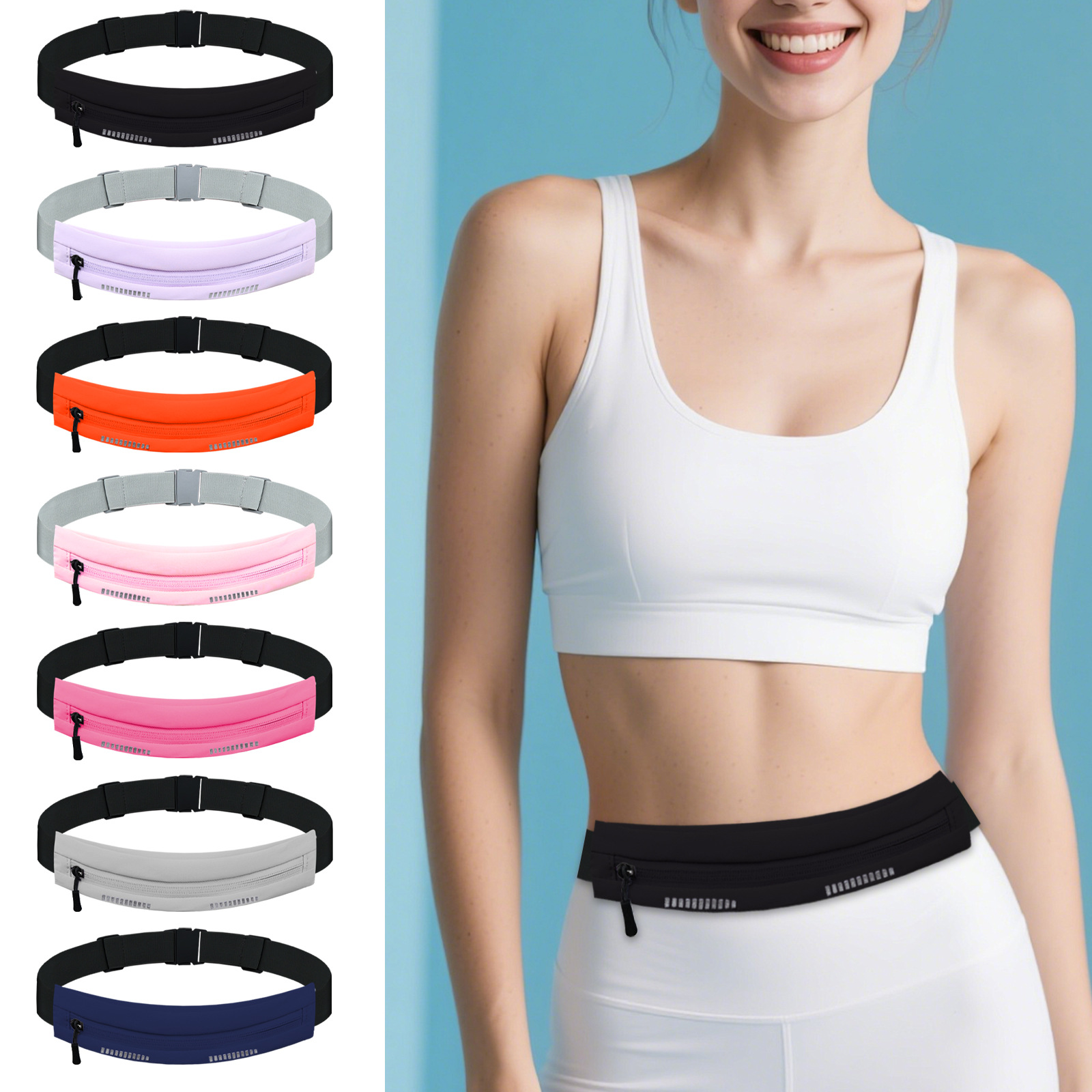 Haslor Compact and breathable sports running waterproof men's and women's marathon waist bag
