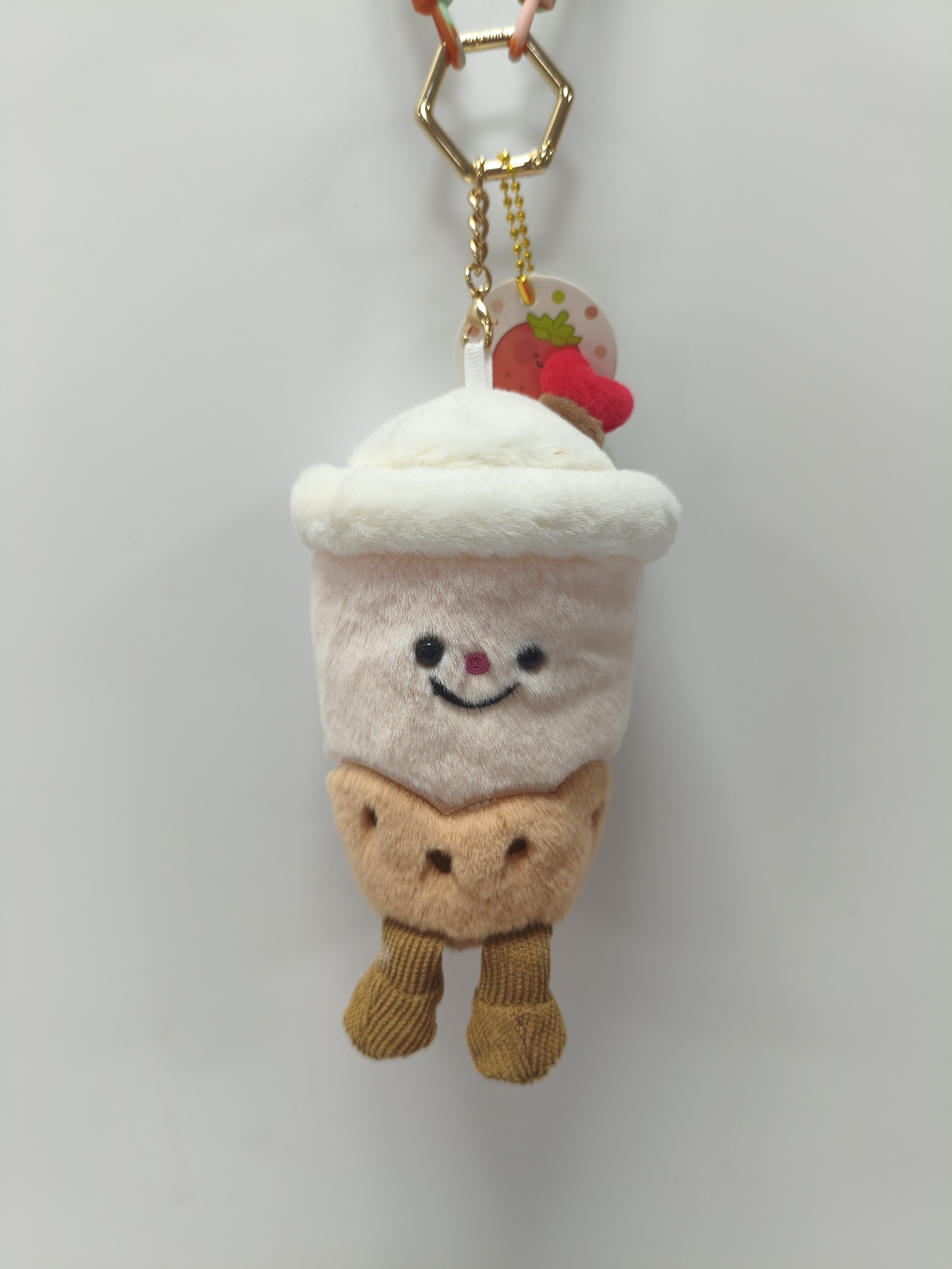 Bubble Tea Plush Keychain, Milk Tea Plush Bag Charm, Cute Drink Stuffed Keyring,