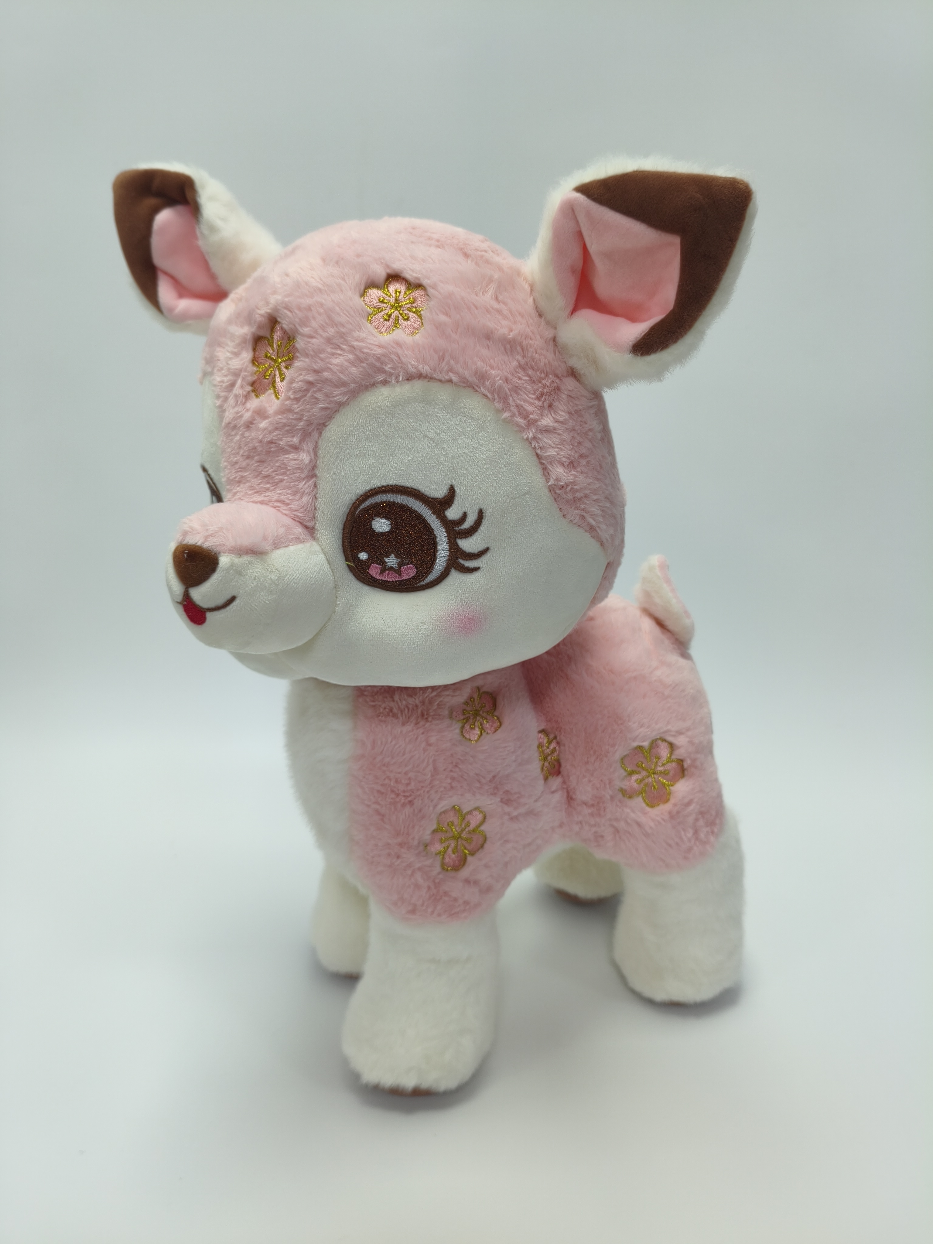 Multi-color Sakura Deer Plush Toy, Cartoon Sika Deer Stuffed Animal, Kids Comfort Plush Customizable