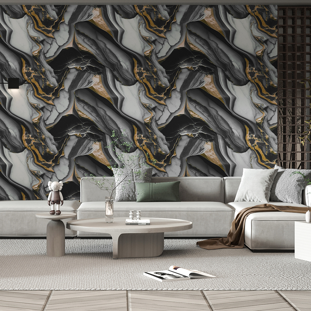 Glossy gold wall decoration sticker