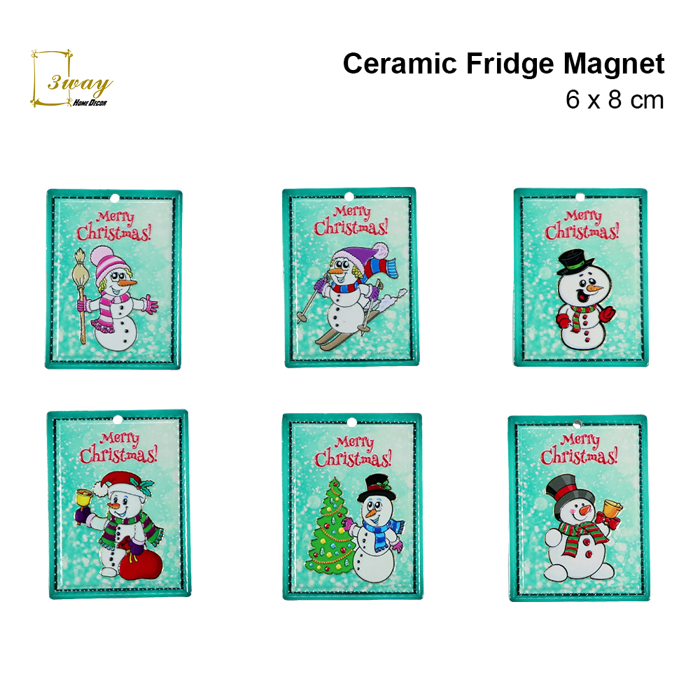 SquareFit Ceramic Fridge Magnet Rectangle Shape 6x8 cm