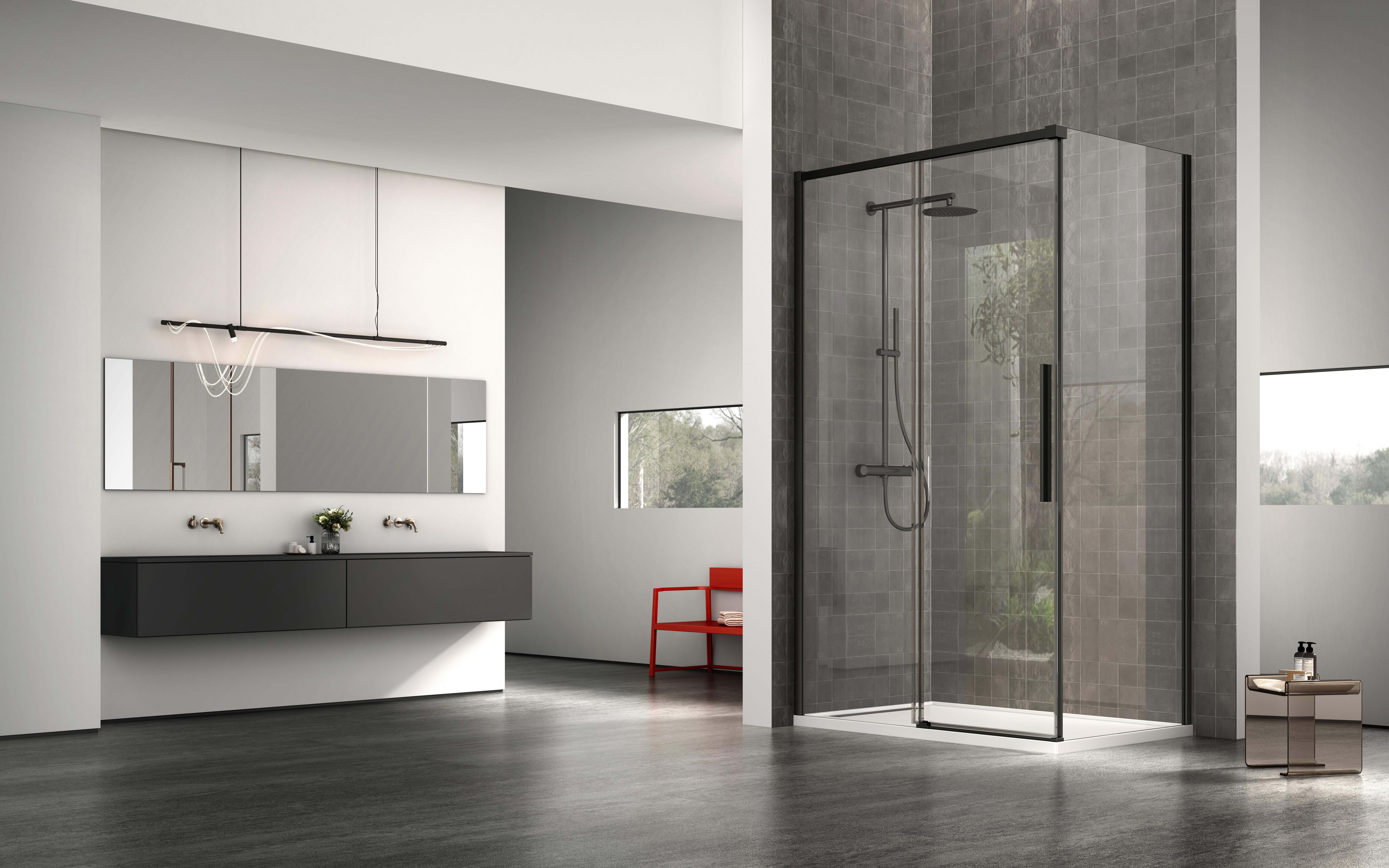 Neptum NNY1131-A Shower Enclosure 6/8mm Tempered Glass Sliding Door
