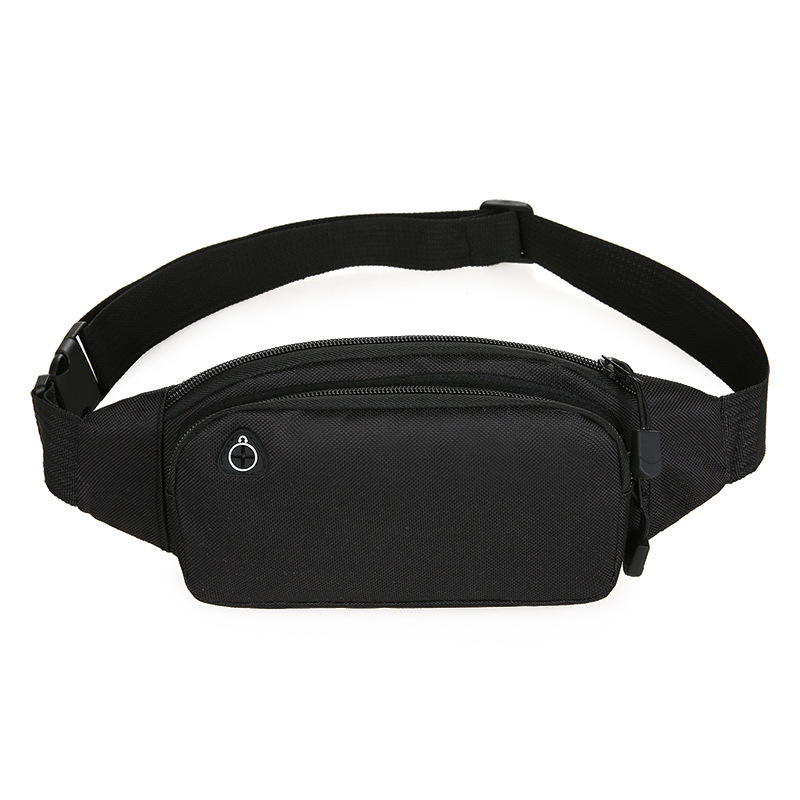 Haslor Men's multi-functional outdoor casual canvas waist bag for running with mobile phone pocket