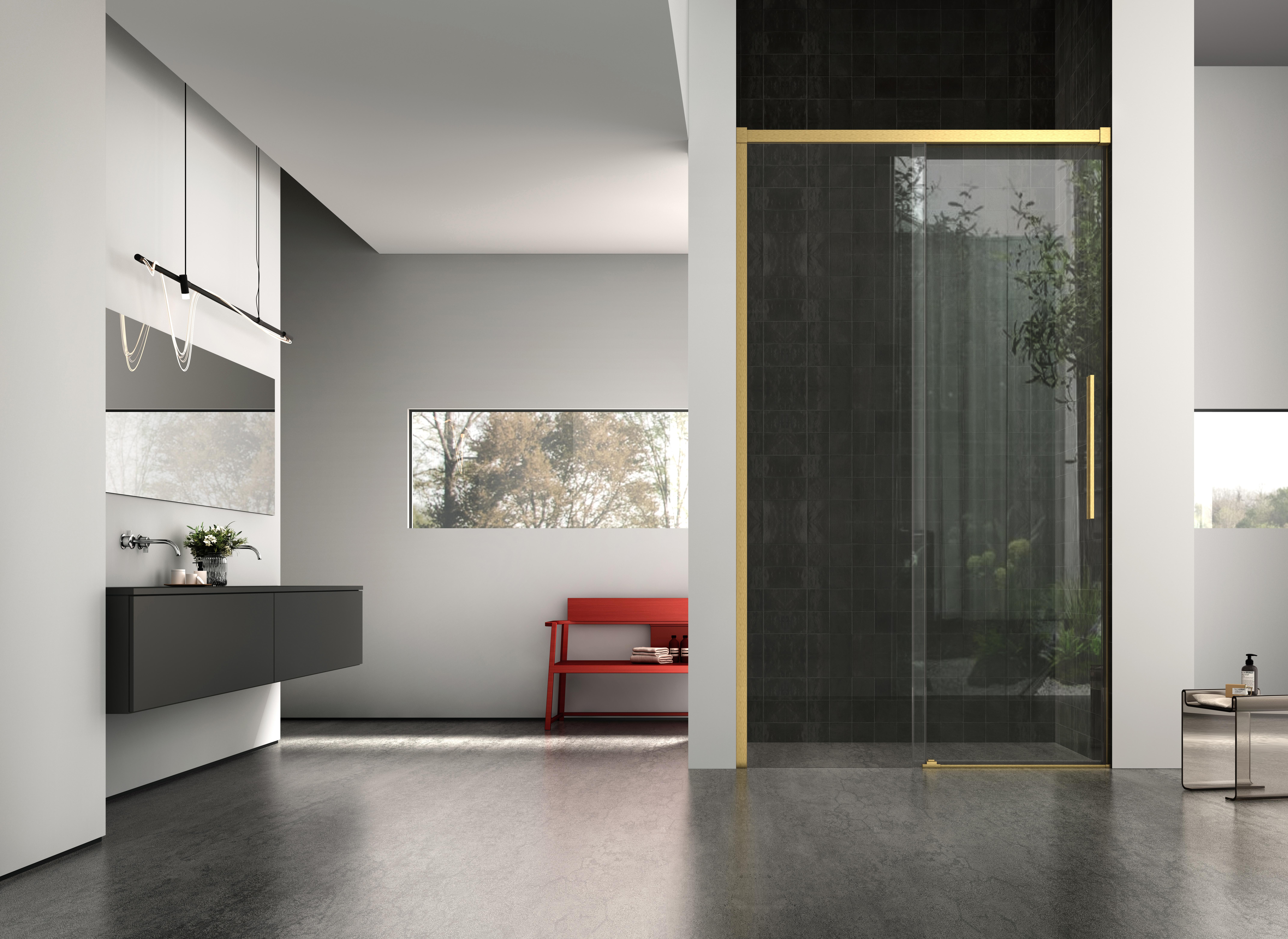 Neptum NNY6121-A Shower Enclosure 6/8mm Tempered Glass Sliding Door