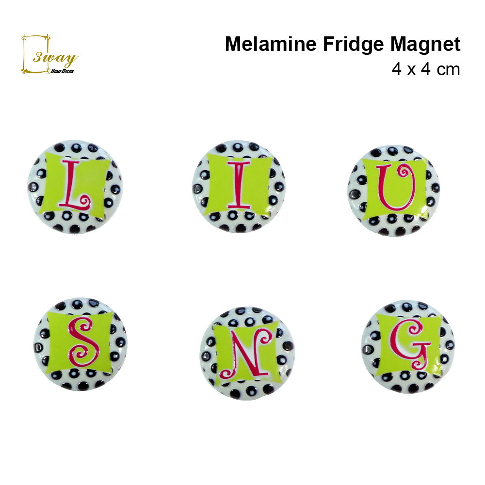 SquareFit Melamine Fridge Magnet Hexagon Shape 4x4 cm
