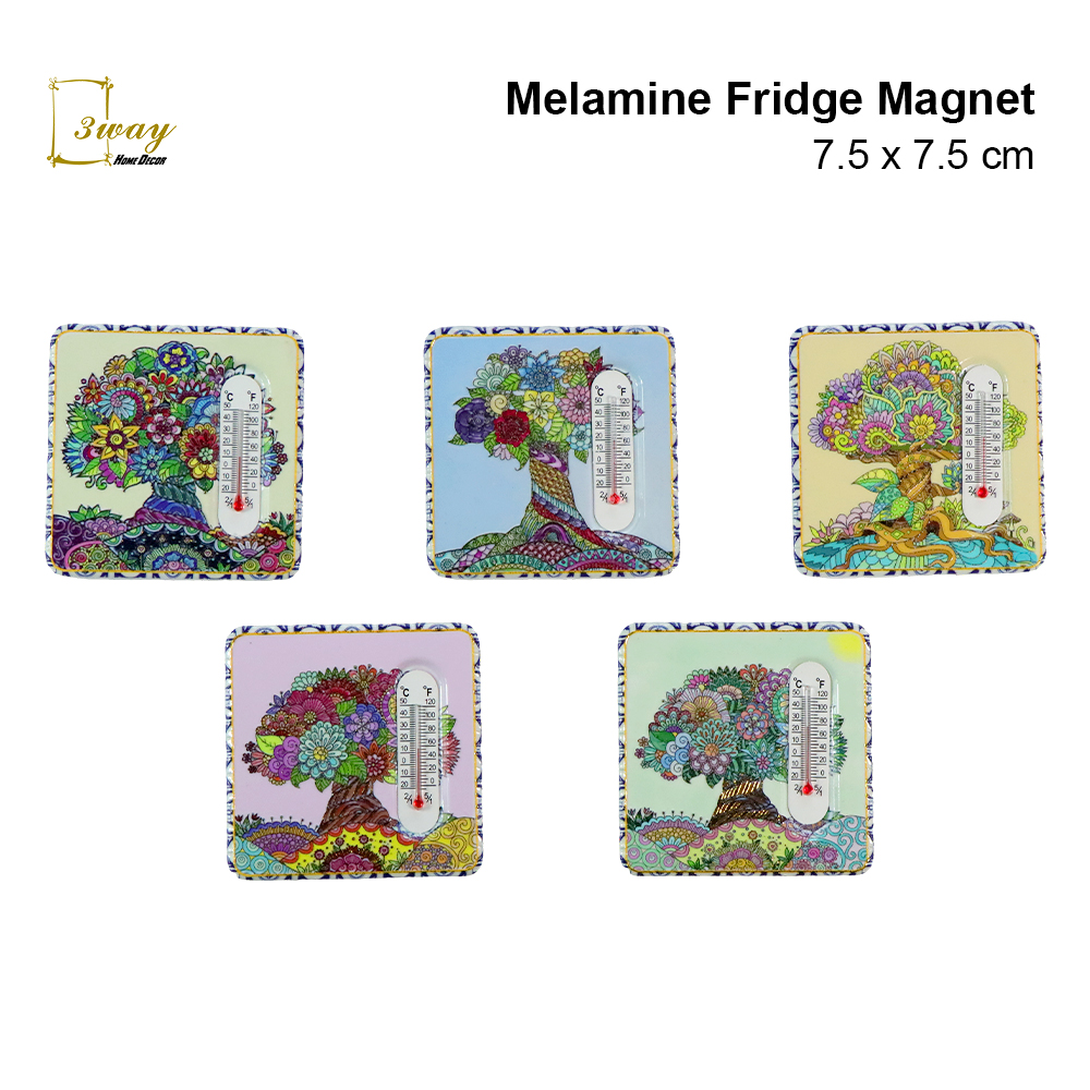 SquareFit Melamine Fridge MagnetSquare Shape 7.5x7.5 cm