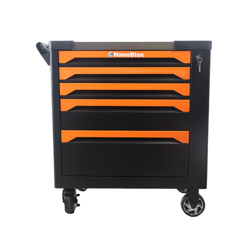 Nanoblox Rolling Tool Cabinet Storage Chest Trolley with Adjustable Shelf