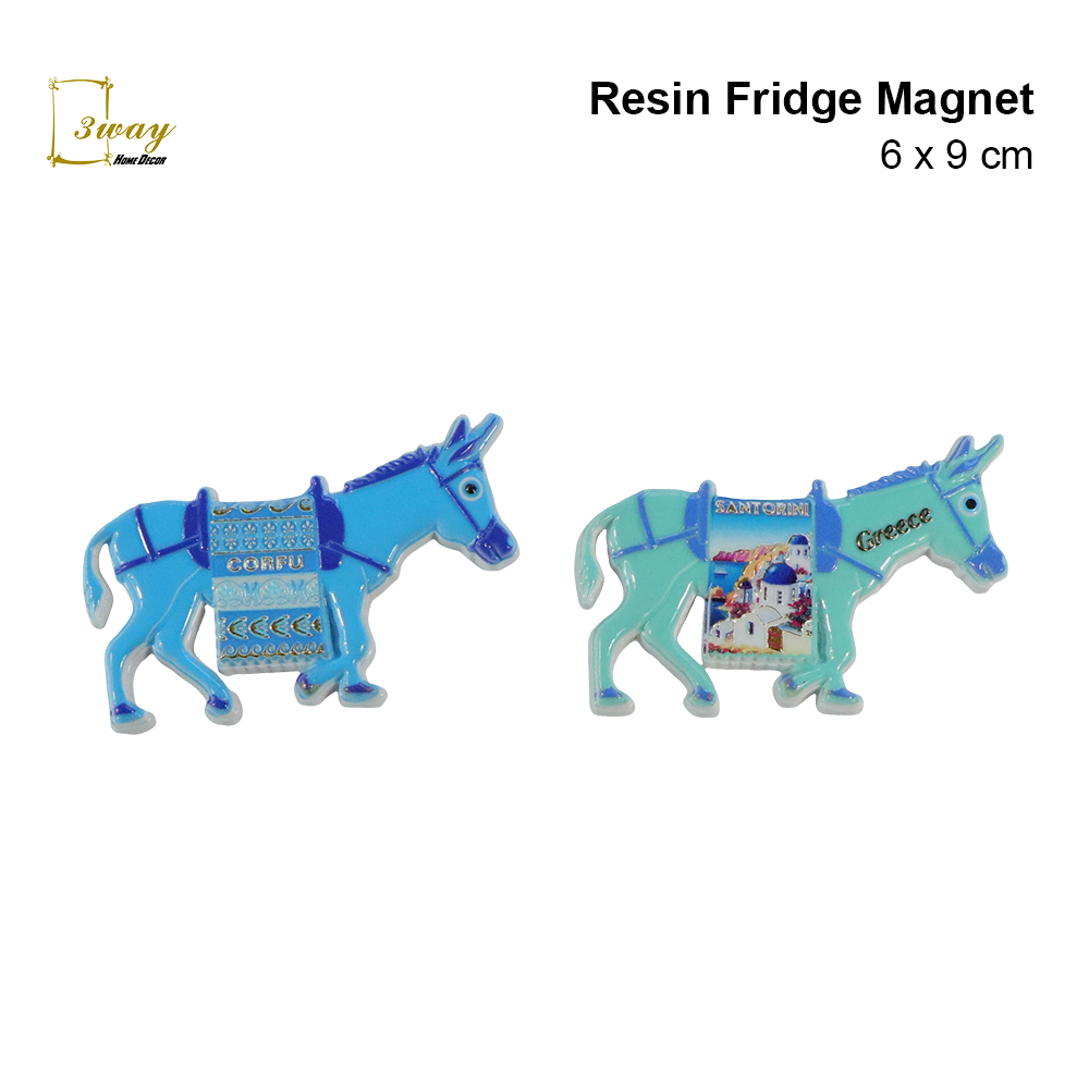SquareFit Resin Fridge Magnet Donkey Shape 6x9 cm