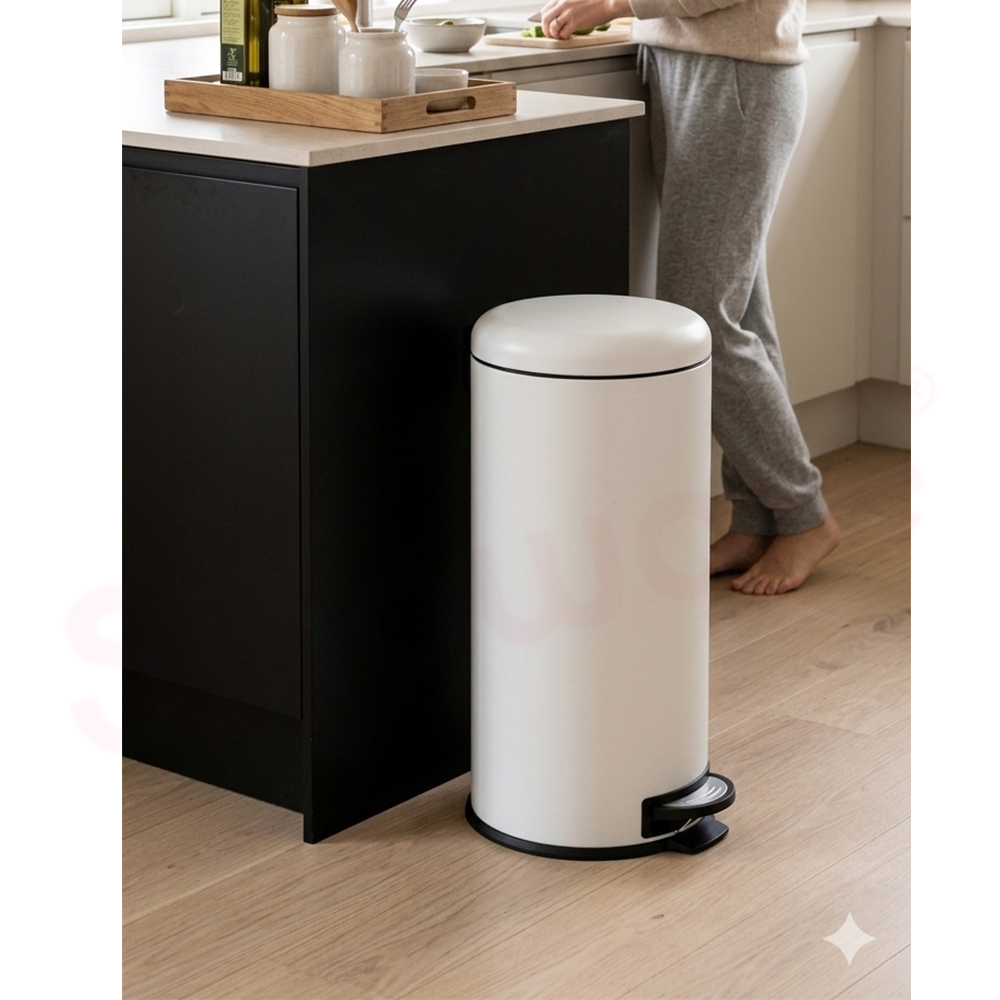 bulk price home portable round foot pedal bathroom kitchen stainless steel trash can SW6817