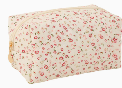 Waterproof makeup bag - portable storage with compartments - metal frame bag - travel toiletry bag