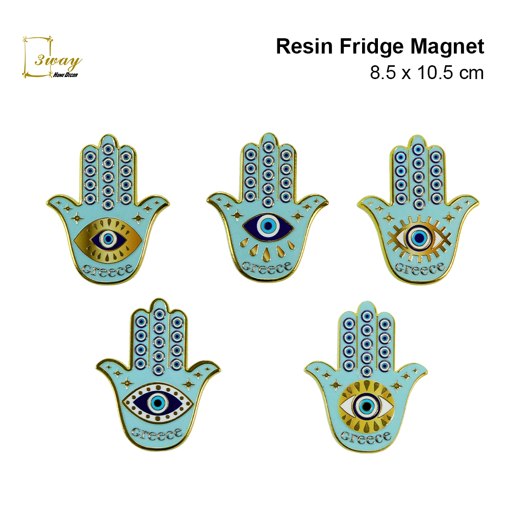 SquareFit Resin Fridge Magnet Hand Shape 8.5x10.5 cm