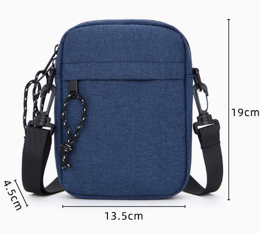 New Trend Fashion Shoulder-Strap Crossbody Bag for Men for Commuting with Mobile Phone and Wallet