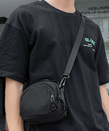 New Trend Fashion Shoulder-Strap Crossbody Bag for Men for Commuting with Mobile Phone and Wallet