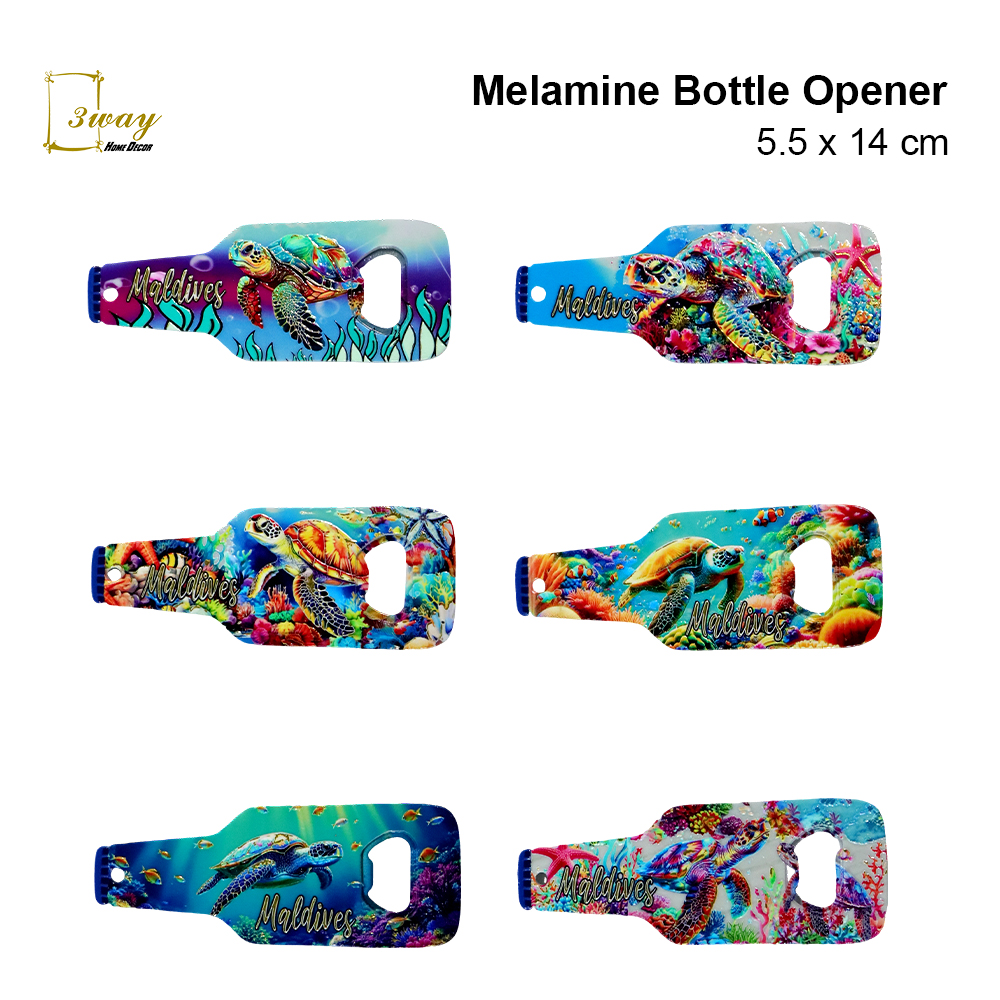 SquareFit Melamine Bottle Opener Beer Bottle Shape 5.5x14 cm