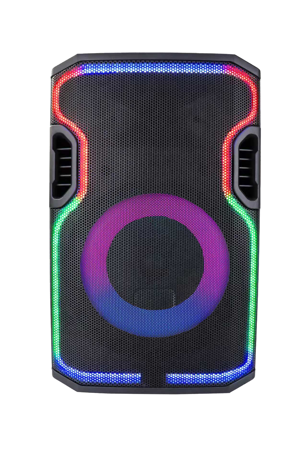 portable speaker with ring lights