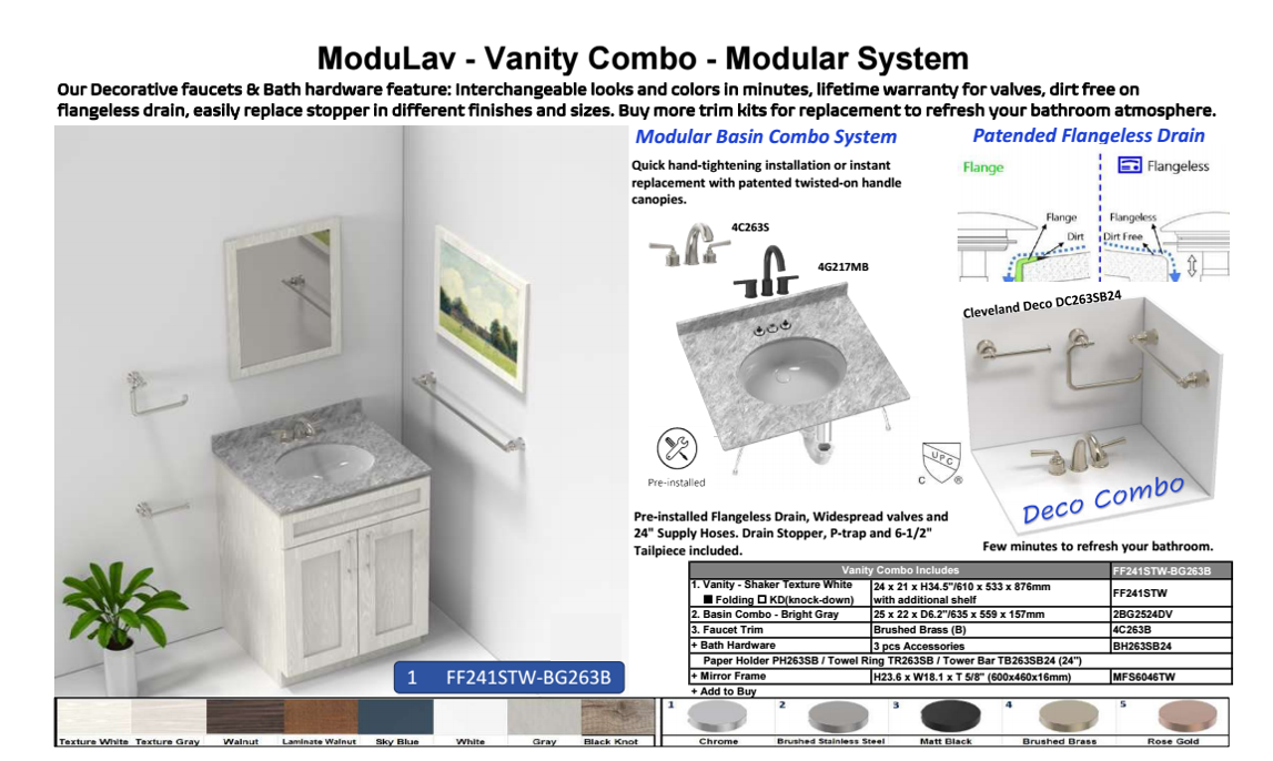 ModuLav - Vanity Combo - Modular System